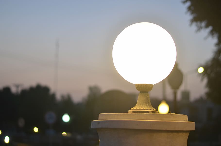 light, darkness, night, sky, lighting equipment, illuminated, street light, nature, street, focus on foreground