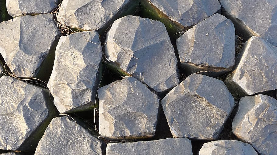 close-up photo, gray, rocks, stones, kai, wall, rock, background, texture, grey