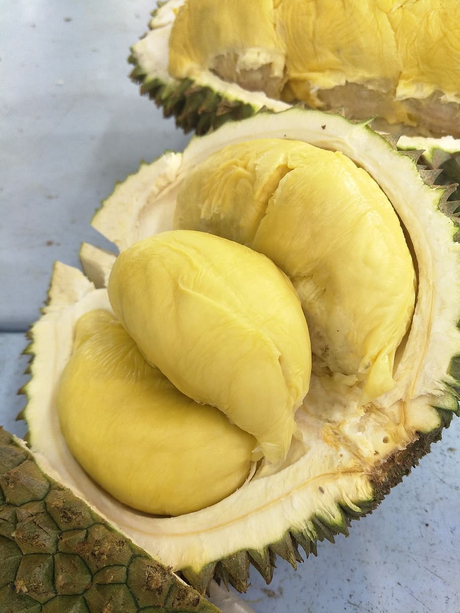 fruta, durian, fruta tropical, comida, comida y bebida, frescura, alimentación saludable, naturaleza muerta, bienestar, interiores
