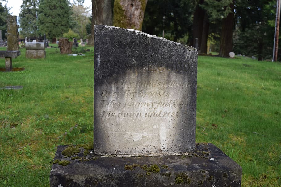 tombstone, gravestone, cemetery, decay, marble, 19th century, gothic, spooky, nostalgia, monument