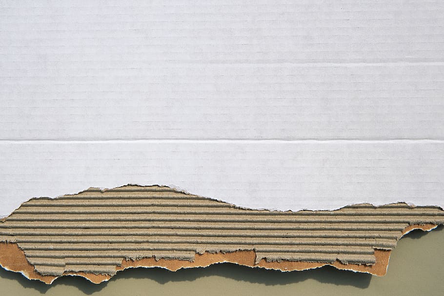 marrom, branco, caixa de papelão, papelão, papelão ondulado, papel, estrutura, fundo, revestido, laminado