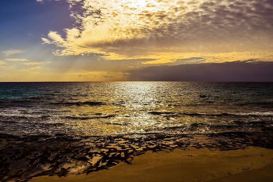 Безмятежное море. Небо над Средиземным морем. Фото безмятежного моря. Dusk Sky.