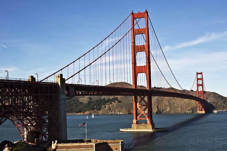 Bridge, Golden Gate, San Francisco, california, ocean, bay, landmark, pacific, america, suspension