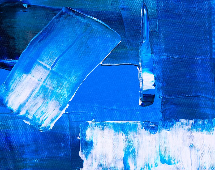 blue, abstract, painting, paint, brush, brushstroke, acrylic, art, artist, creative