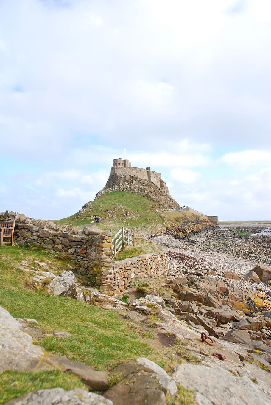 lindisfarne, castle, northumberland, holy, island, fortress, northumbria, fort, famous Place, history