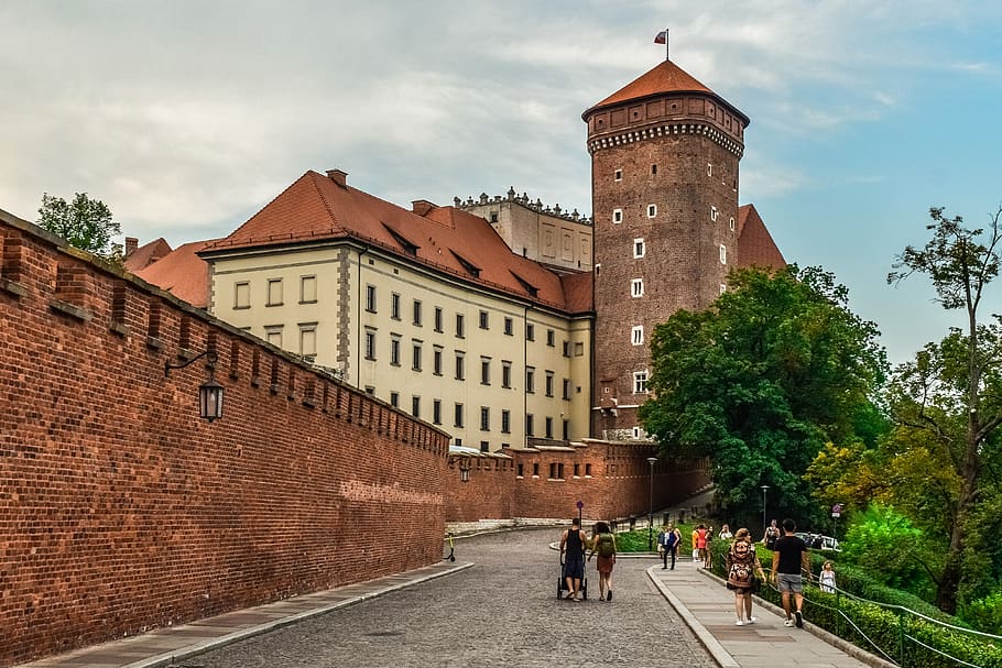 kastil wawel, krakow, Polandia, Monumen, Eropa, Menara, lama, Pariwisata, bangunan, historis