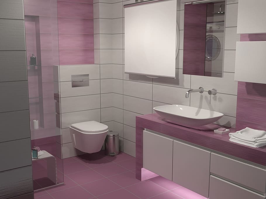 bathroom, contemporary, washcloset, faucet, bathtub, home, tile, home interior, domestic bathroom, household equipment