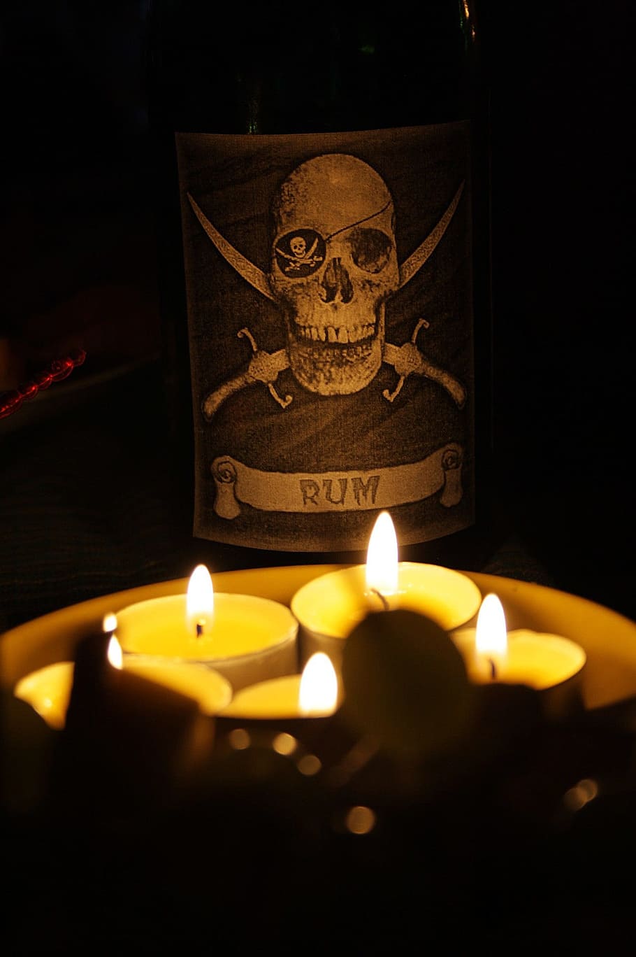 pirates of the, candle, pirate treasure, romance, evening, skull, candles, adventure, burning, flame