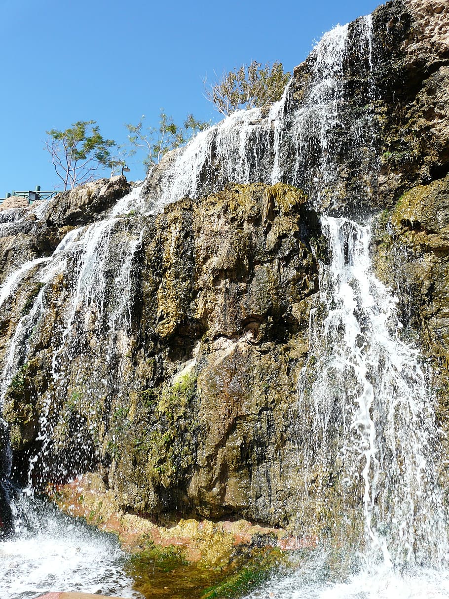 cascada, bach, agua, murmullo, cascada de düden superior, parque duden, roca, roca - objeto, movimiento, sólido