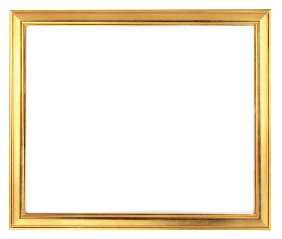 marco de oro cuadrado, oro, marco de fotos, clásico, vacío, lienzo, recortar, marco, en blanco, copia espacio