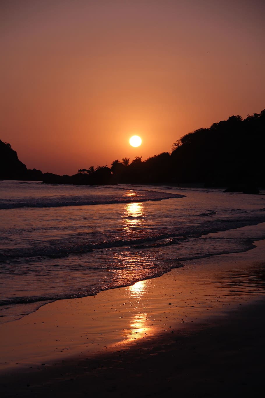 puesta de sol, playa, orilla, vacaciones, tropical, paraíso, puesta de sol en la playa, cielo, agua, belleza en la naturaleza