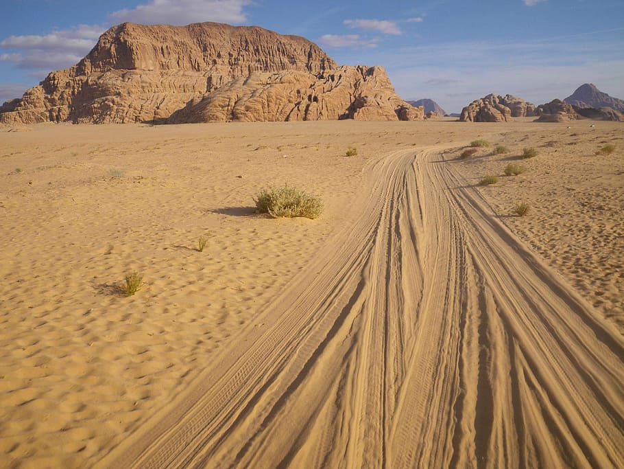 風景写真, 砂丘, ヨルダン, 砂漠, ワディラム, 風景-自然, 砂, 風景, 土地, 自然の美しさ