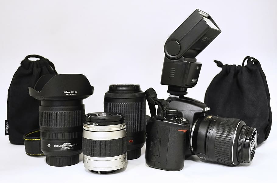kamera, lensa, fotografi, tema fotografi, teknologi, kamera - peralatan fotografi, peralatan fotografi, warna hitam, lensa - instrumen optik, kamera digital