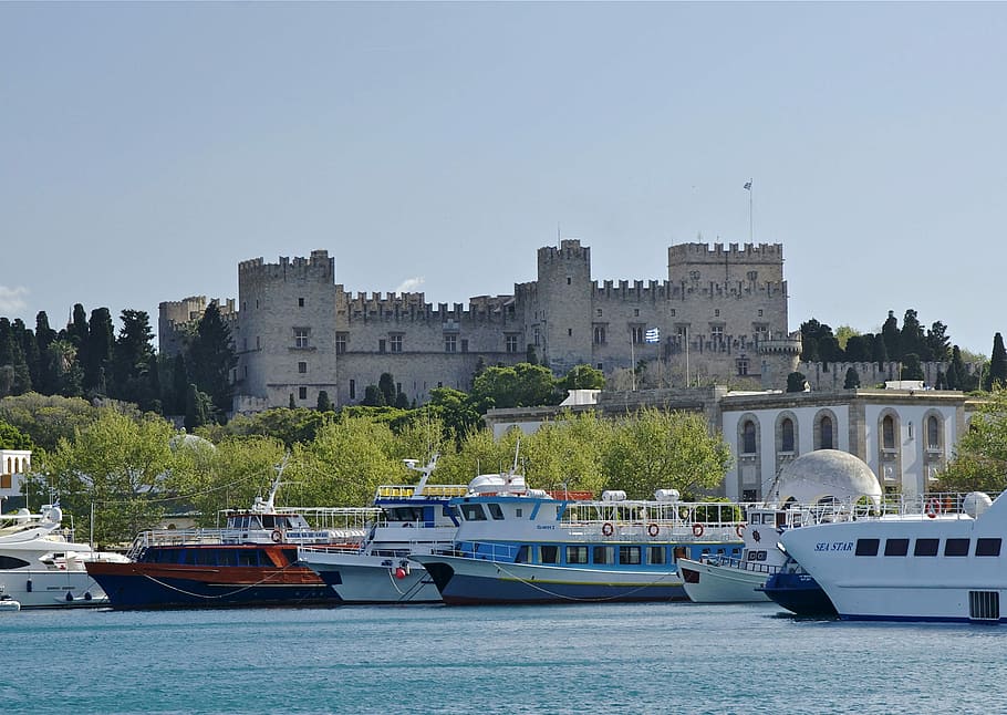 palace, grand, master, knights, rhodes, Palace of the Grand Master, Knights of Rhodes, Greece, buildings, castle