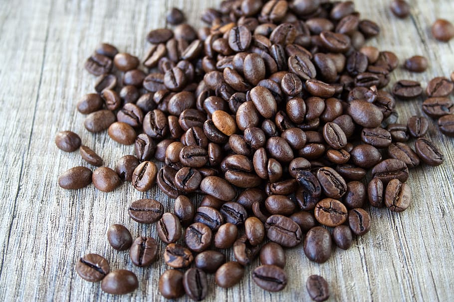 Pile, Coffee Beans, coffee, roasting, brown, food, cafe, nutrition, bean, beans