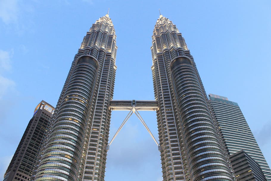 petronas towers, malaysia, twin, tower, malaysia, architecture, landmark, building, skyscraper, center, asia