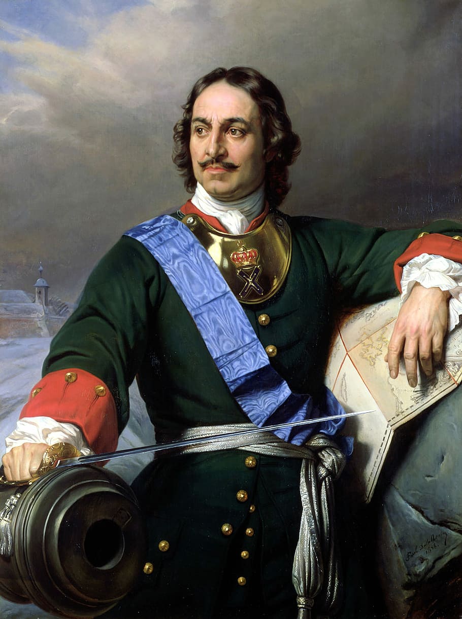 peter, great, emperor, russia, Peter the Great, Emperor of Russia, art, monarch, portrait, public domain