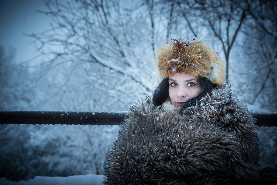 Winter, Fashion, Girl, Young, Model, young, model, woman, snow, cold temperature, warm clothing