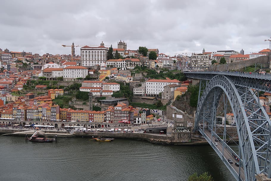 Город порту на реке. Река Дору Португалия. Мост в Порто. Порт фото. Порту фото города.