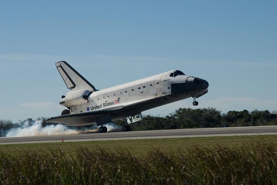 Space Shuttle, Landing, Astronautics, nasa, cosmonautics, space flight, space travel, aerospace, airplane, air vehicle