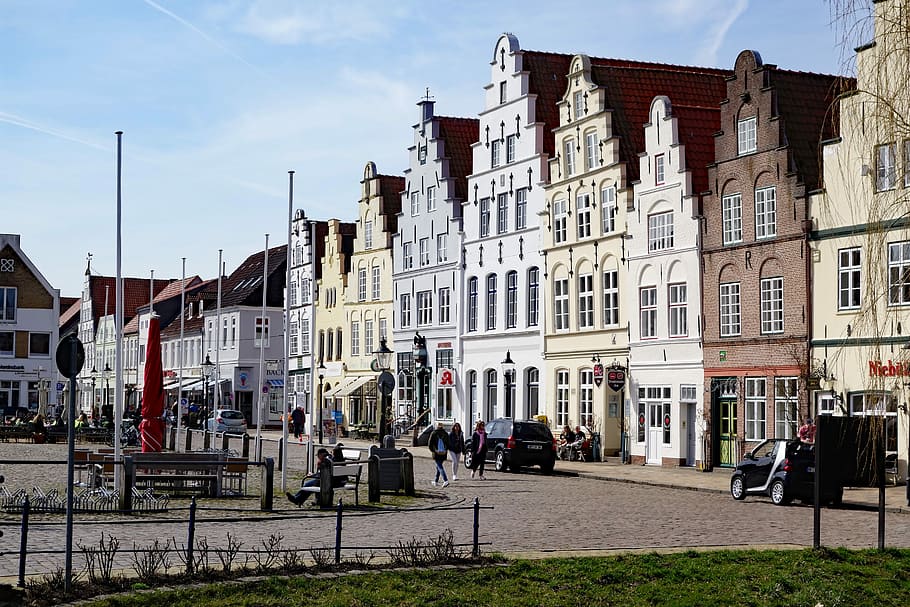 friedrichstadt, mecklenburg, north sea coast, dutch city, architecture, city, building exterior, built structure, building, sky