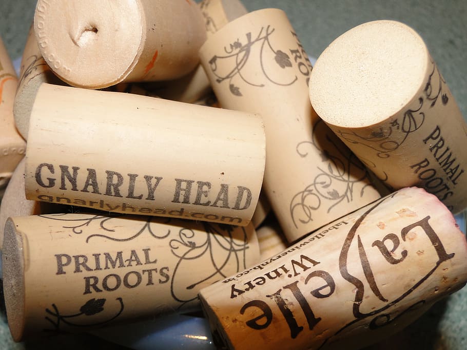 beige, bottle cork lot, Wine, Corks, Stoppers, Printed, Variety, winery, drinking, alcohol