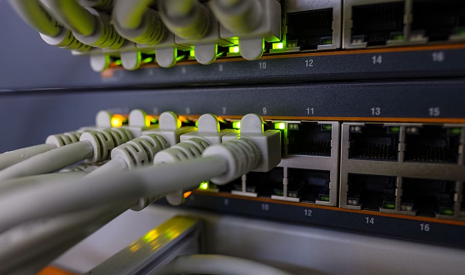 red, edp, enchufe, cable de conexión, cable de datos, rj45, ethernet, cobre, lan, conmutador