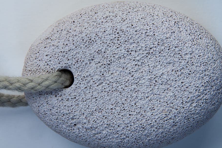 gray stone pendant, Pumice Stone, Structure, Fund, pumice, texture, porous, volcanic rock, pores, hell