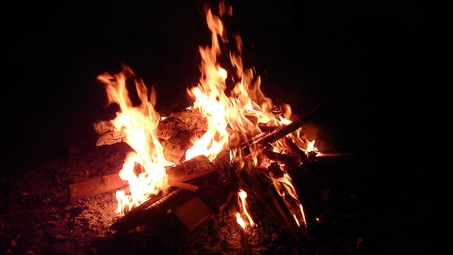 Lohri, fuego, hoguera, festival, India, Punjab, tradición, quema, llama, fuego - fenómeno natural