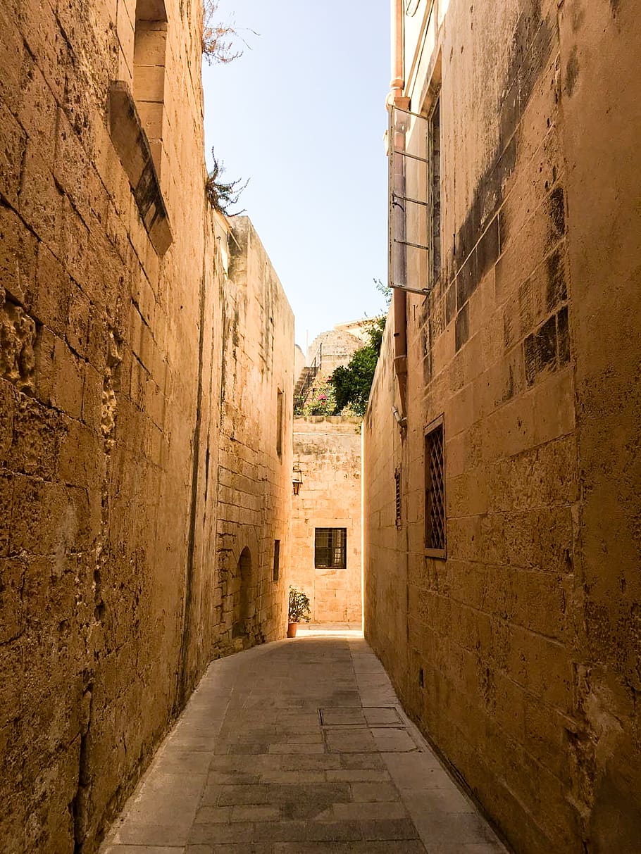 malta, mdina, historically, mediterranean, architecture, house, building, island, wall, facade