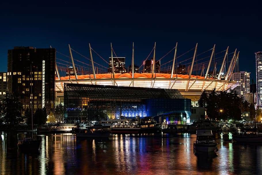 canada, vancouver, harbour, british, columbia, city, building, tourism, water, summer
