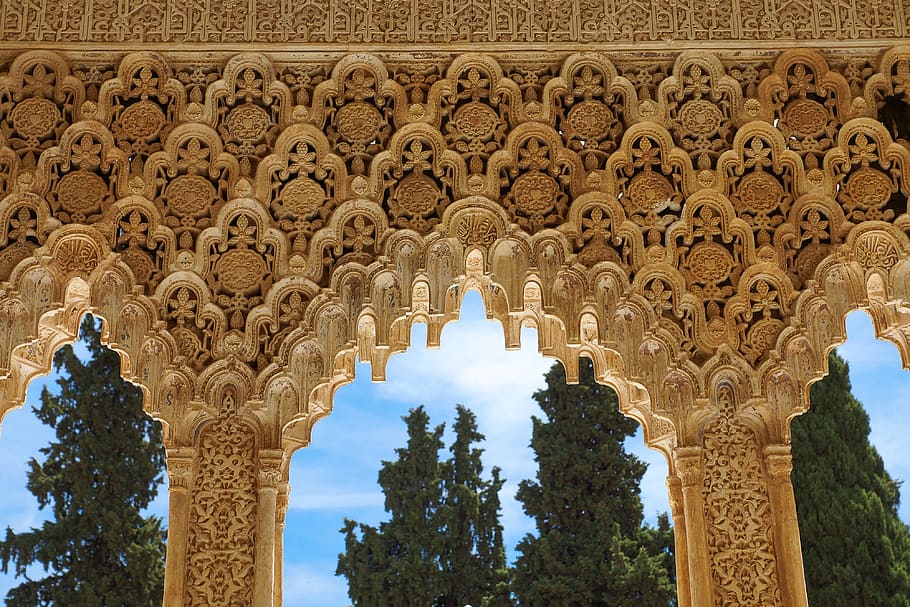 espanha, granada, alhambra, andaluzia, arquitetura, palácio, construção, árabe, islão, turismo