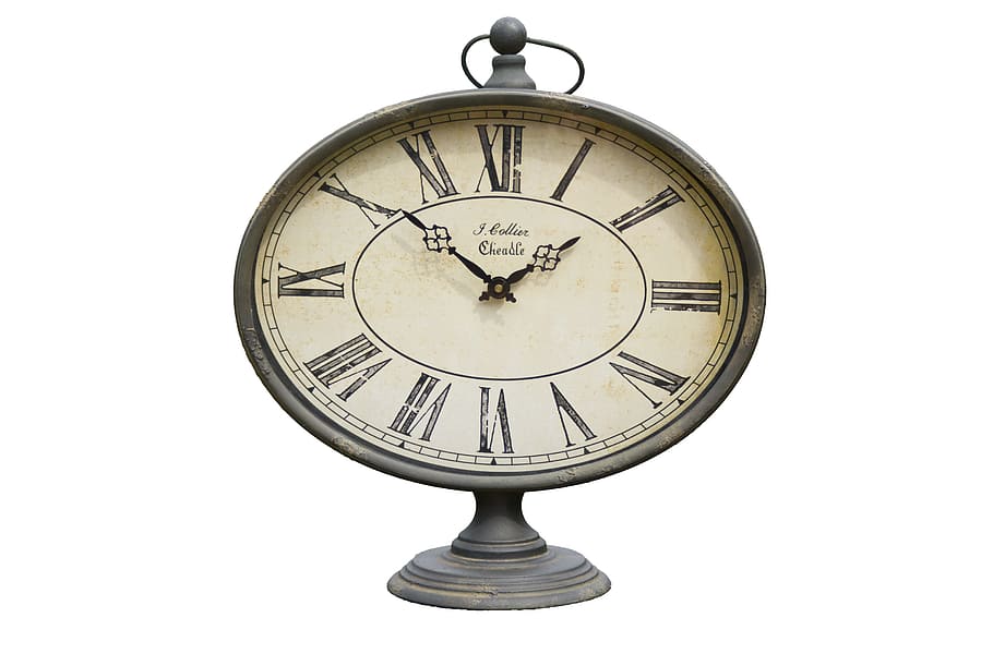 close, table clock, clock, vintage, time, retro, old, antique, hour, minute