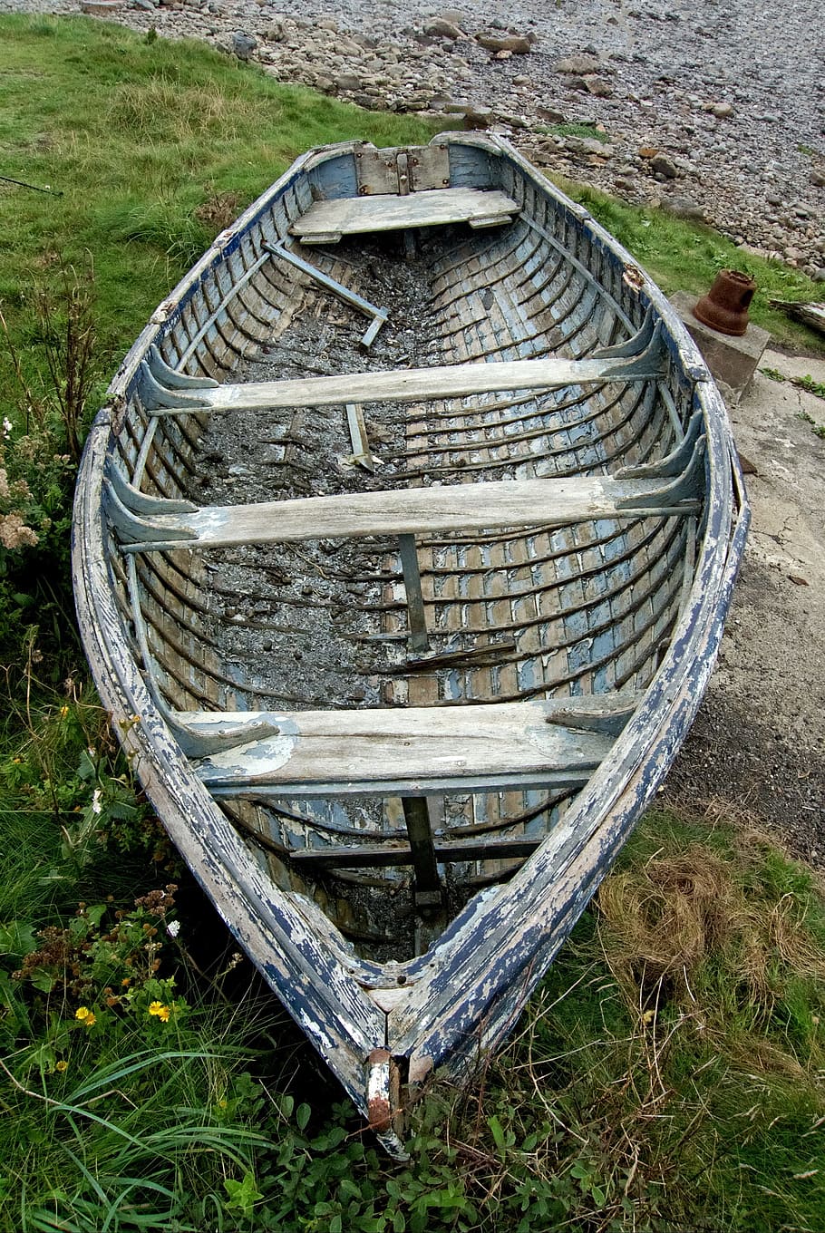 Boat, Rowing, Old, Rowboat, Wooden, boat, rowing, row, wood, clinker, rot