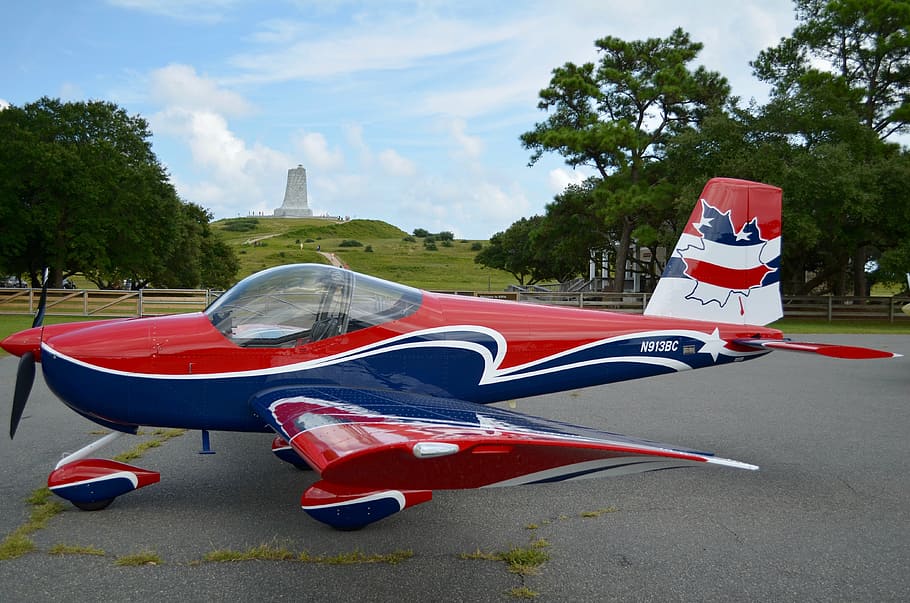 RV-12, avión, kittyhawk, primer vuelo, Canadá, EE. UU., árbol, planta, rojo, transporte
