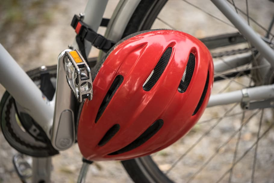 helm kacang merah, Sepeda, Olahraga, Bersepeda, Roda, Berkendara, sehat, memberkati Anda, aktivitas, keluar