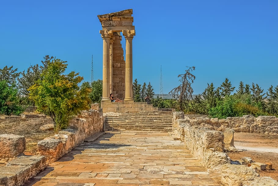 chipre, apollo hylates, santuário, antiga, grego, histórico, mediterrâneo, arquitetura, arqueológico, história