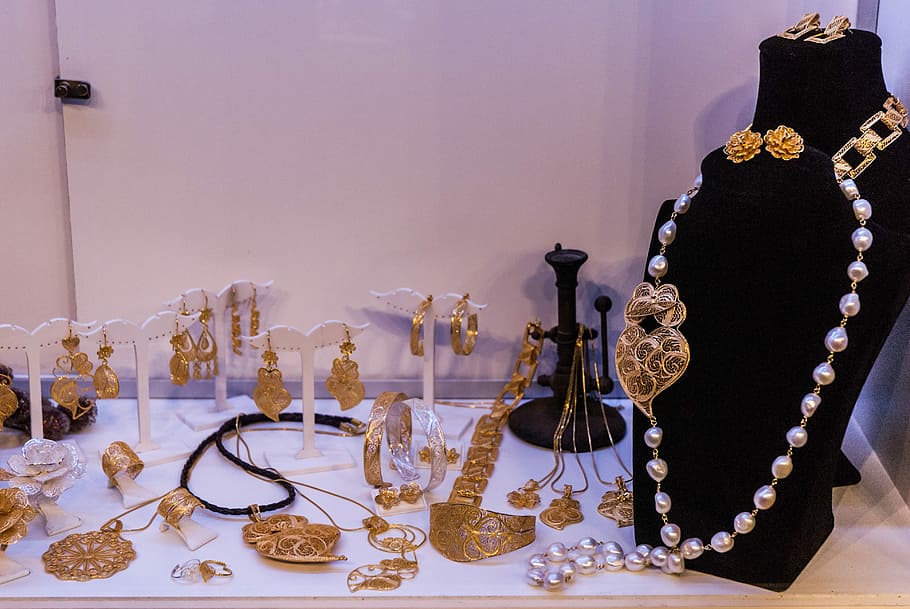 Jóias, Filigrana, Ouro, ourindústria 2016, exposição, pendente, colares, anéis, beleza, ninguém