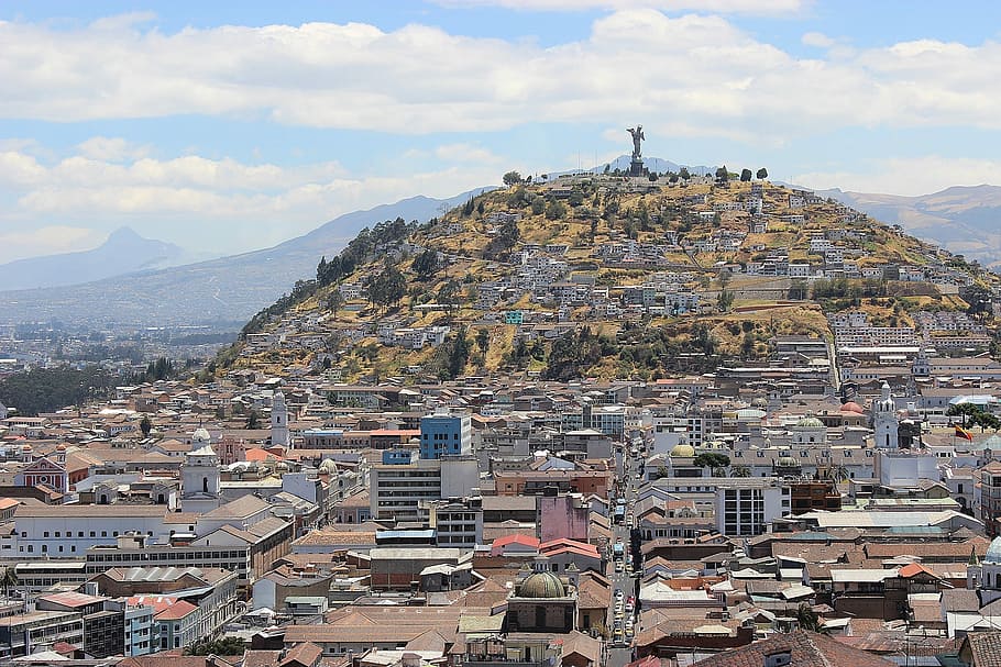aerial, photography, buildings, Ecuador, Travel, Latin, View, quito, tourism, landmark