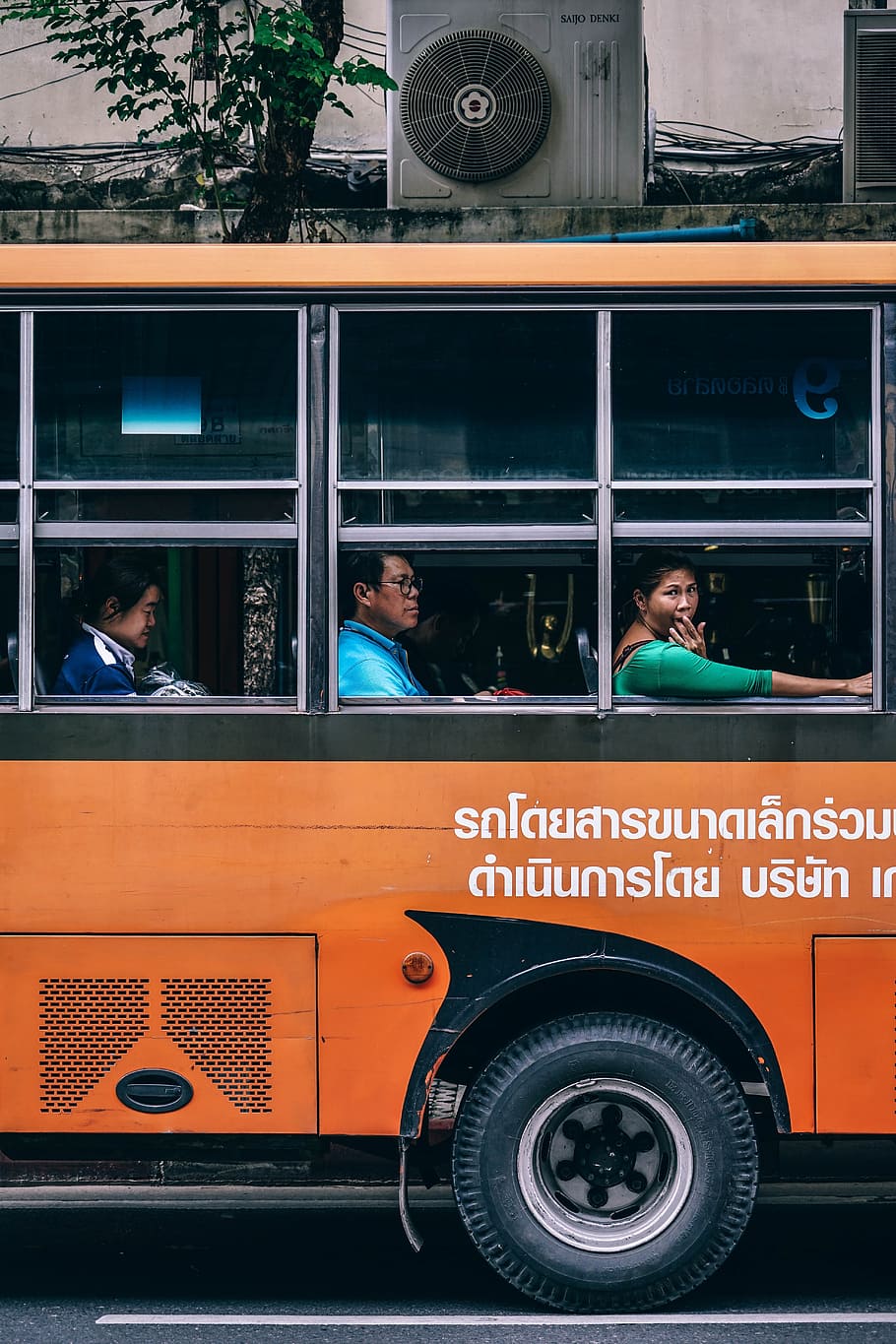 아시아, 방콕, 태국어, 태국, 밝은, 버스, 사업, 문화, 일, 외부