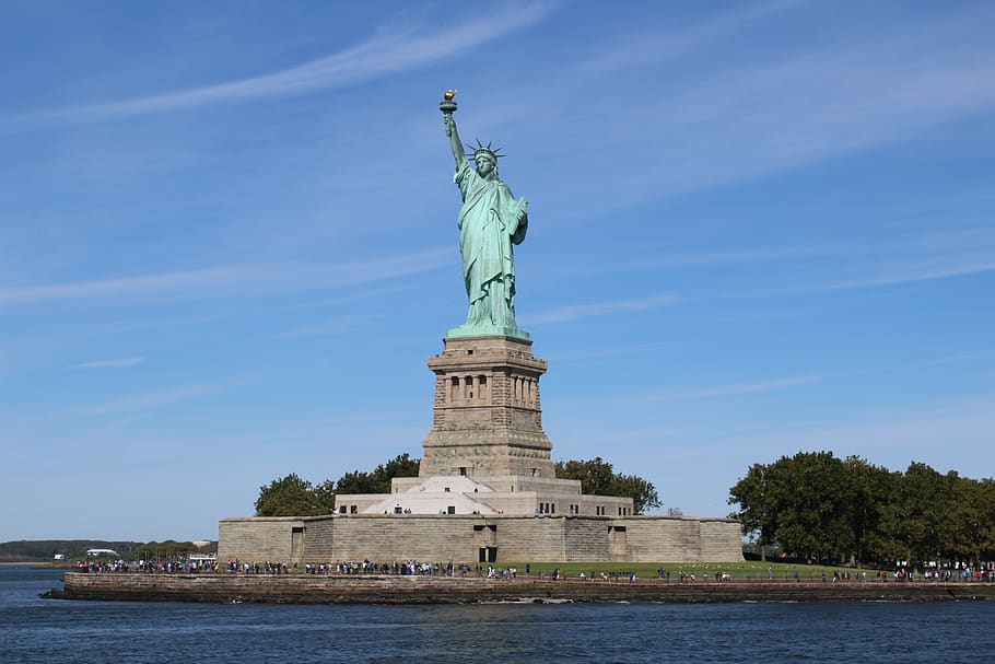 lady liberty, statue of liberty, new york, america, nyc, usa, landmark, ny, symbol, statue