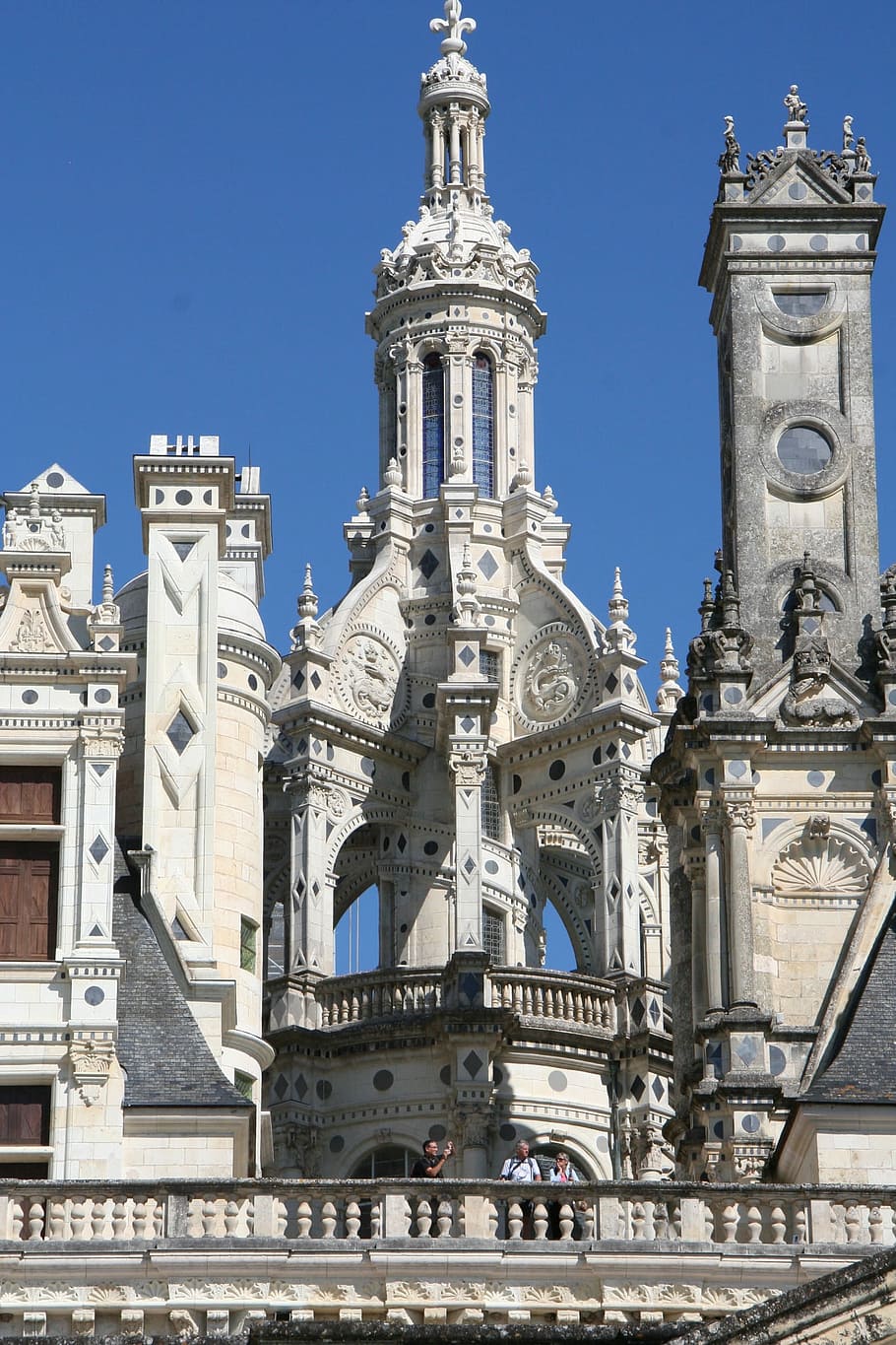 Chambord, Renaissance, Castle, architecture, loire valley, lantern, roofs, history, low angle view, outdoors