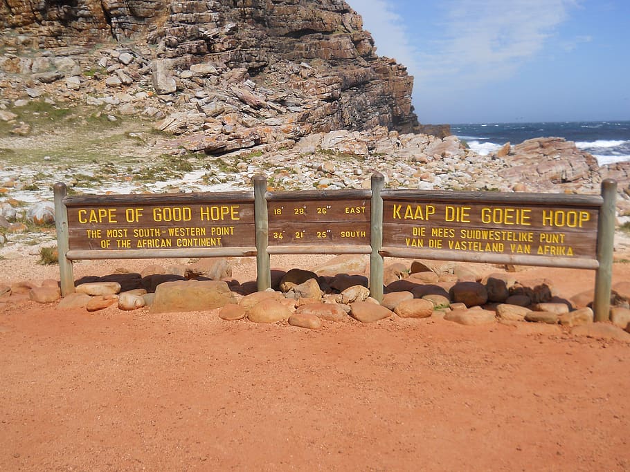 cape of good hope, cape point, south africa, cape top, rock, rock - object, solid, water, nature, sea