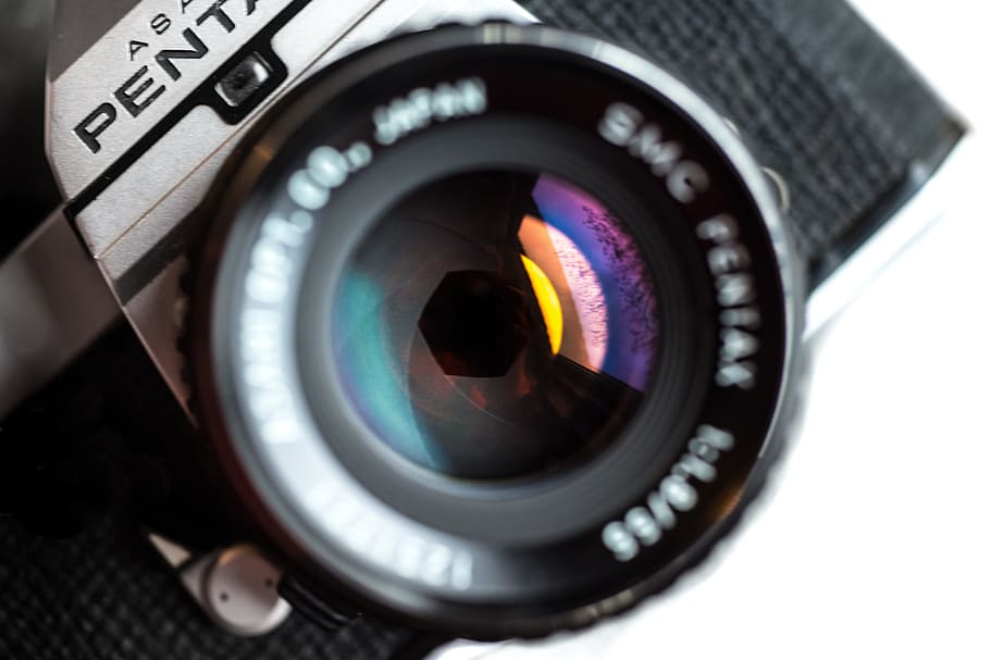 câmera, lente, Vintage, tecnologia, câmera - Equipamento fotográfico, lente - Instrumento óptico, temas de fotografia, equipamento, único objeto, isolado