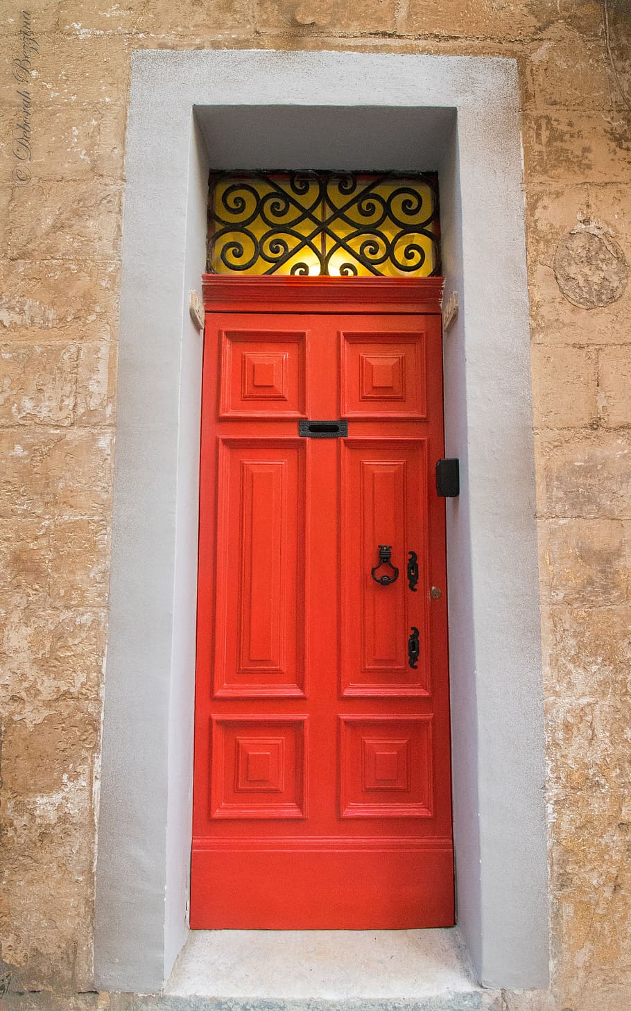 maltese door, red door, red, malta, architecture, built structure, entrance, door, building exterior, building