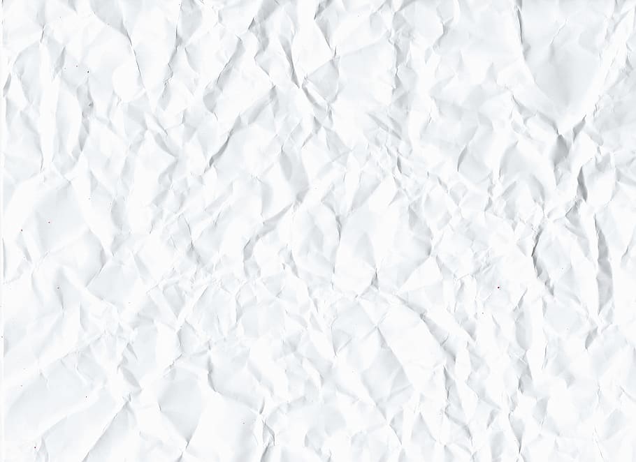 white surface, crumpled, paper, abstract, antique, background, empty, rough, close, fold