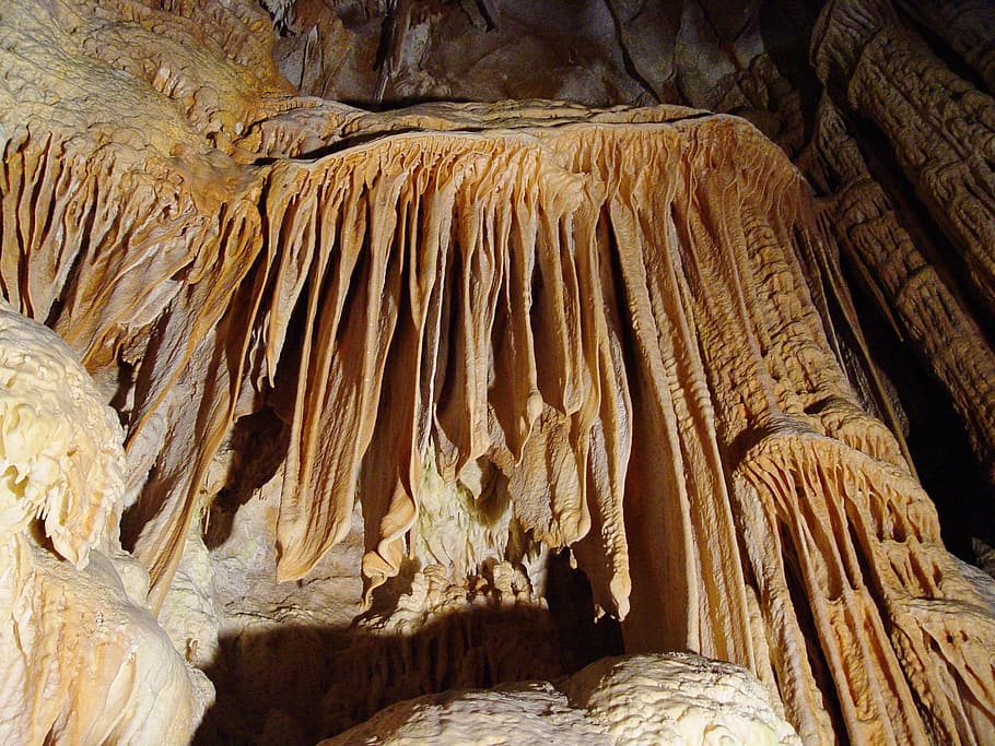 stalactite, stalagmite, stalagnate, cave, lime, calcium deposits, stalactite cave, mysterious, fabric, stalactites
