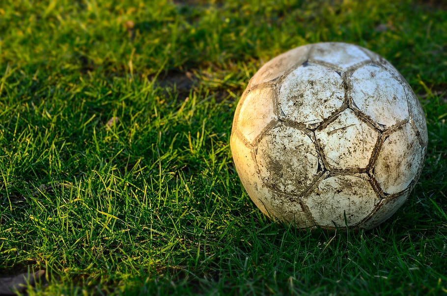 grass, nature, close up, summer, field, ball, earth, background, football, sport