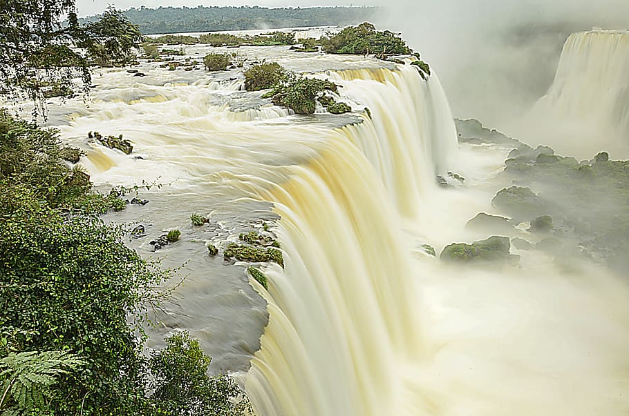 brazil, waterfall, nature, landscape, water, waterfalls, iguazu, iguaçu, iguasu, river