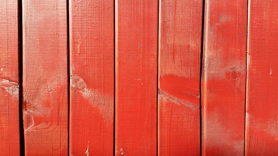 wood, background, structure, texture, boards, fence, wooden boards, wooden slats, red, paint